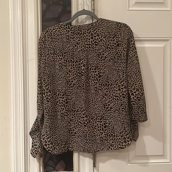 Sz Small Michael Kors Cheetah Print Blouse - Picture 4 of 4
